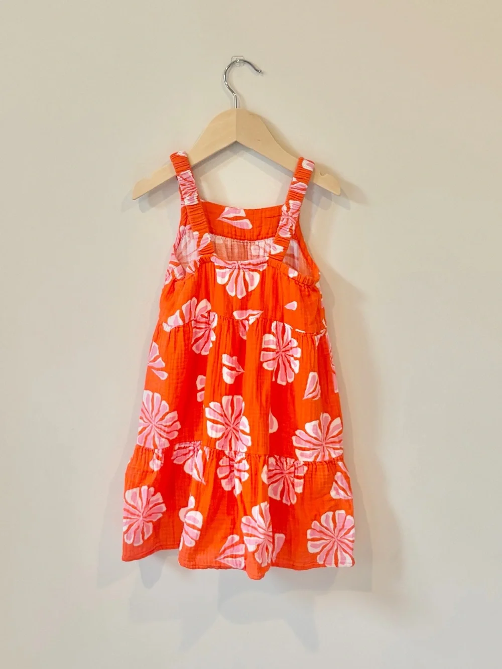 Crewcuts Girls flower gauze tiered dress Size 6